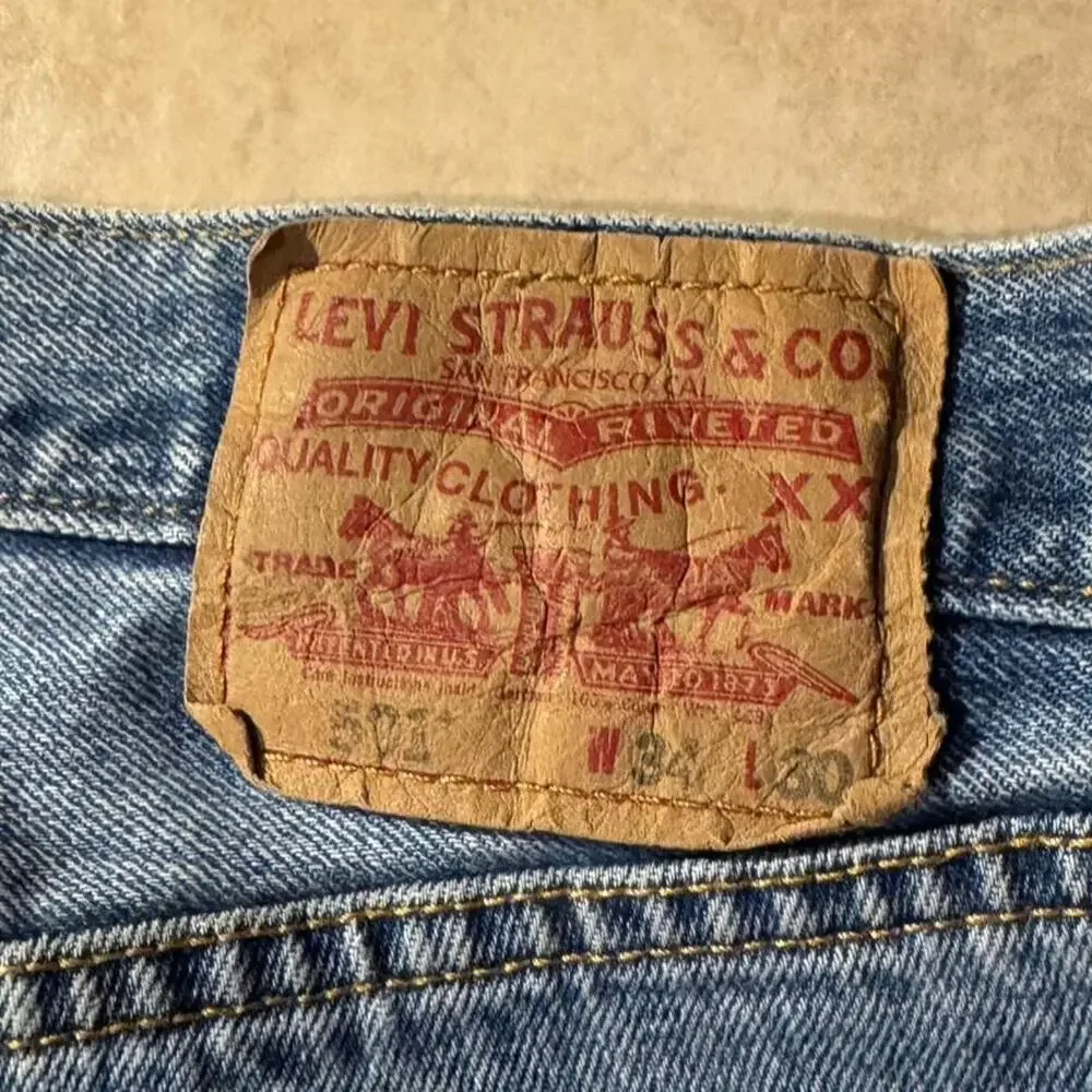 Vintage y2k 2000s levis 501 denim jeans Size 34 In mens